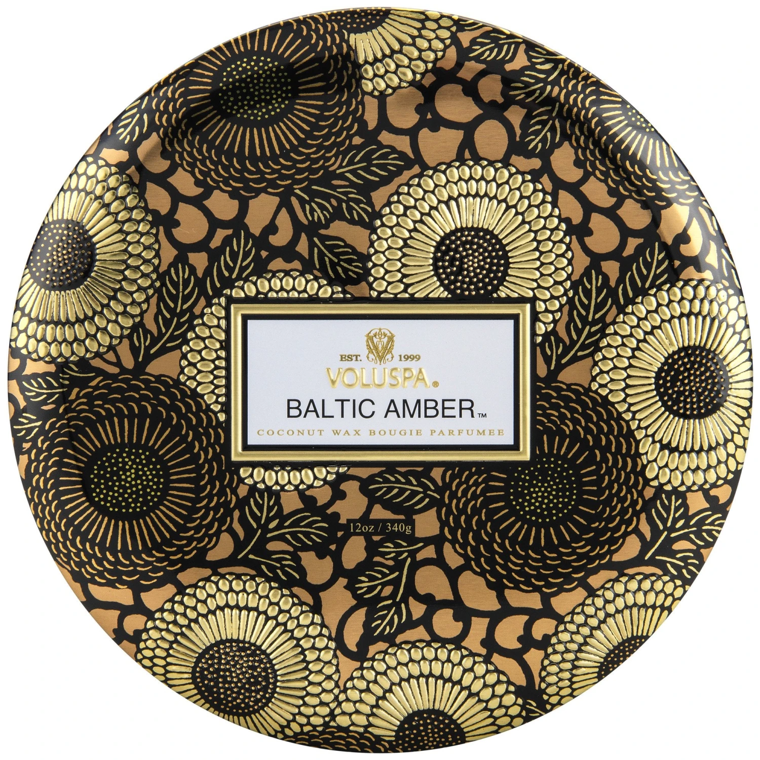 Voluspa Baltic Amber - 3 Wick Tin Candle 3 Voluspa Baltic Amber - 3 Wick Tin Candle