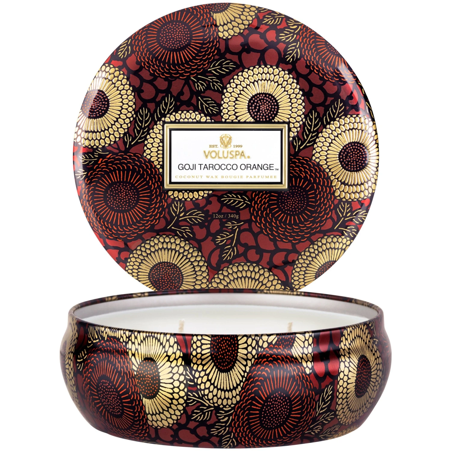 Voluspa Goji Tarocco Orange - 3 Wick Tin Candle 4 Voluspa Goji Tarocco Orange - 3 Wick Tin Candle - Image 2