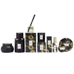 Voluspa Moso Bamboo - 3 Wick Tin Candle 7 Voluspa Moso Bamboo - 3 Wick Tin Candle -Voluspa 3 wick candle in decorative tin moso bamboo 1 152a