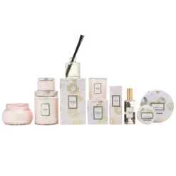 Voluspa Panjore Lychee - 3 Wick Tin Candle 6 Voluspa Panjore Lychee - 3 Wick Tin Candle -Voluspa 3 wick candle in decorative tin panjore lychee 1 cc09