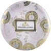 Voluspa Panjore Lychee - 3 Wick Tin Candle 1 Voluspa Panjore Lychee - 3 Wick Tin Candle -Voluspa 3 wick candle in decorative tin panjore lychee 7226 1.jpg f8b6