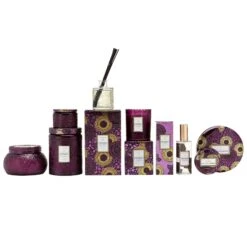 Voluspa Santiago Huckleberry - 3 Wick Tin Candle 6 Voluspa Santiago Huckleberry - 3 Wick Tin Candle -Voluspa 3 wick candle in decorative tin santiago huckleberry 1 705e