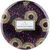 Voluspa Santiago Huckleberry - 3 Wick Tin Candle 2 Voluspa Santiago Huckleberry - 3 Wick Tin Candle -Voluspa 3 wick candle in decorative tin santiago huckleberry 2 76ee