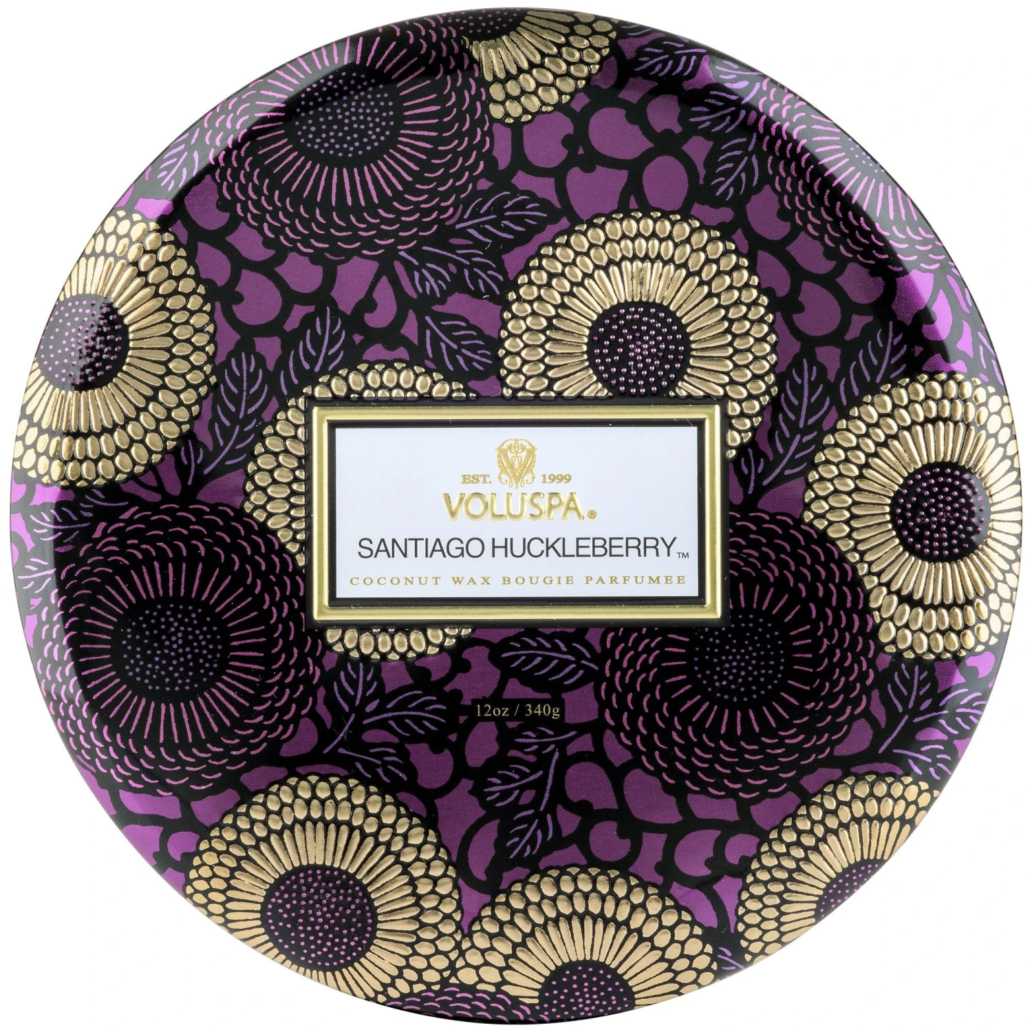 Voluspa Santiago Huckleberry - 3 Wick Tin Candle 2 Voluspa Santiago Huckleberry - 3 Wick Tin Candle