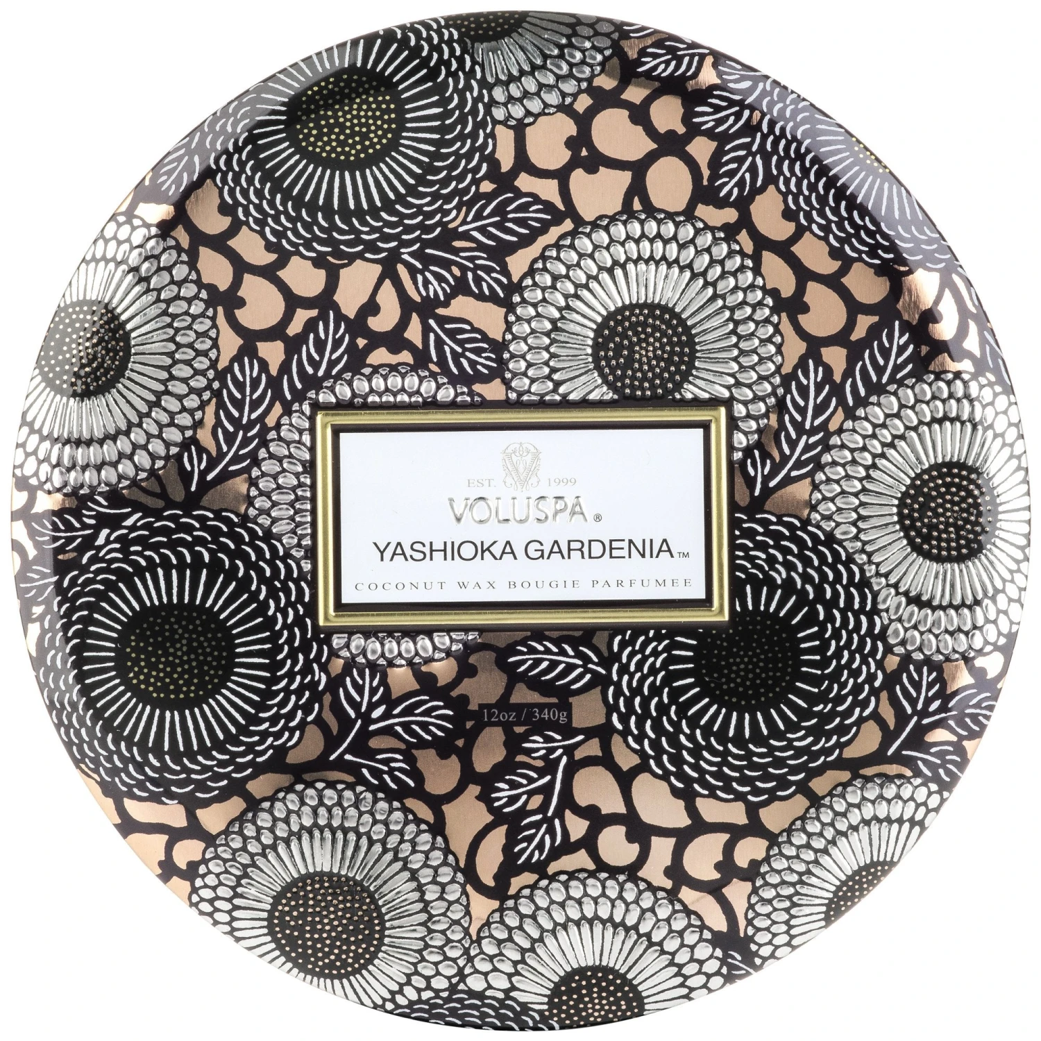 Voluspa Yashioka Gardenia - 3 Wick Tin Candle 3 Voluspa Yashioka Gardenia - 3 Wick Tin Candle