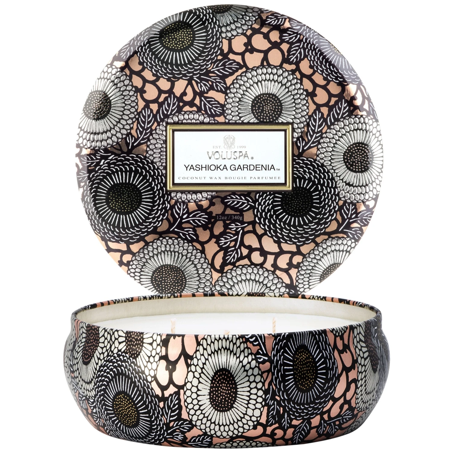 Voluspa Yashioka Gardenia - 3 Wick Tin Candle 4 Voluspa Yashioka Gardenia - 3 Wick Tin Candle - Image 2