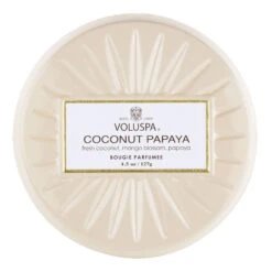 Voluspa Coconut Papaya - Mini Tin Candle 7 Voluspa Coconut Papaya - Mini Tin Candle -Voluspa 68215 3