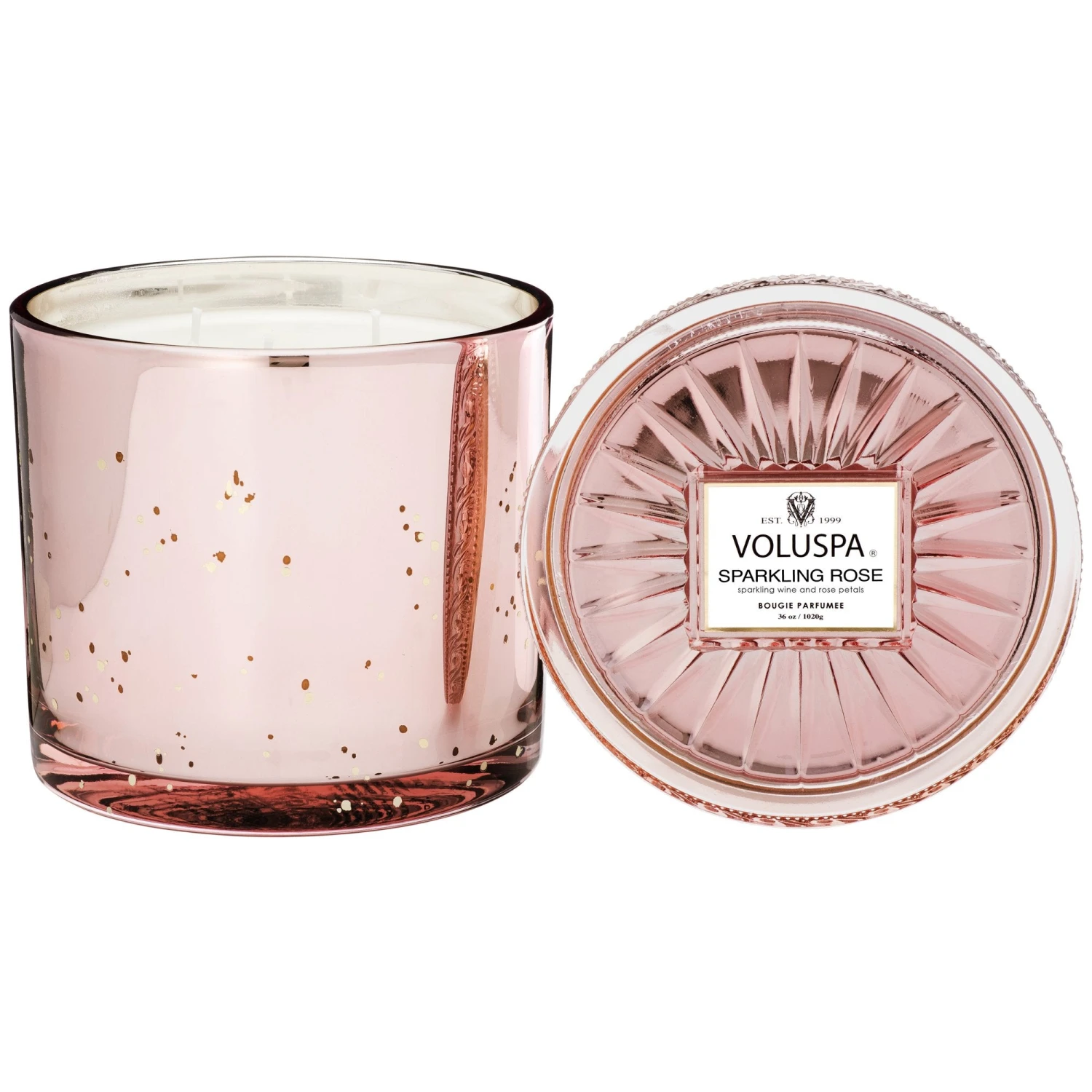 Voluspa Sparkling Rose - 3 Wick Grande Maison Candle 3 Voluspa Sparkling Rose - 3 Wick Grande Maison Candle
