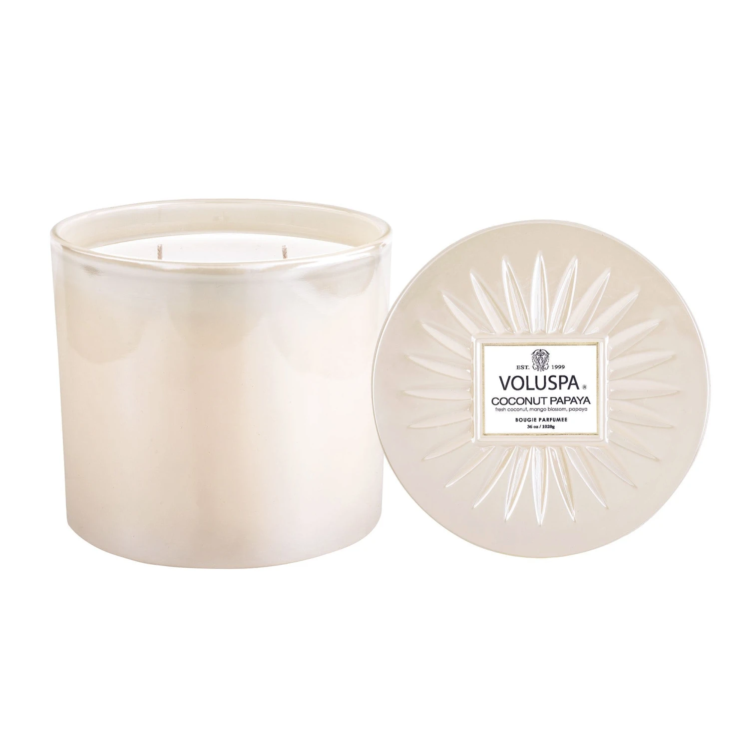 Voluspa Coconut Papaya - Grande Maison Candle 4 Voluspa Coconut Papaya - Grande Maison Candle - Image 2