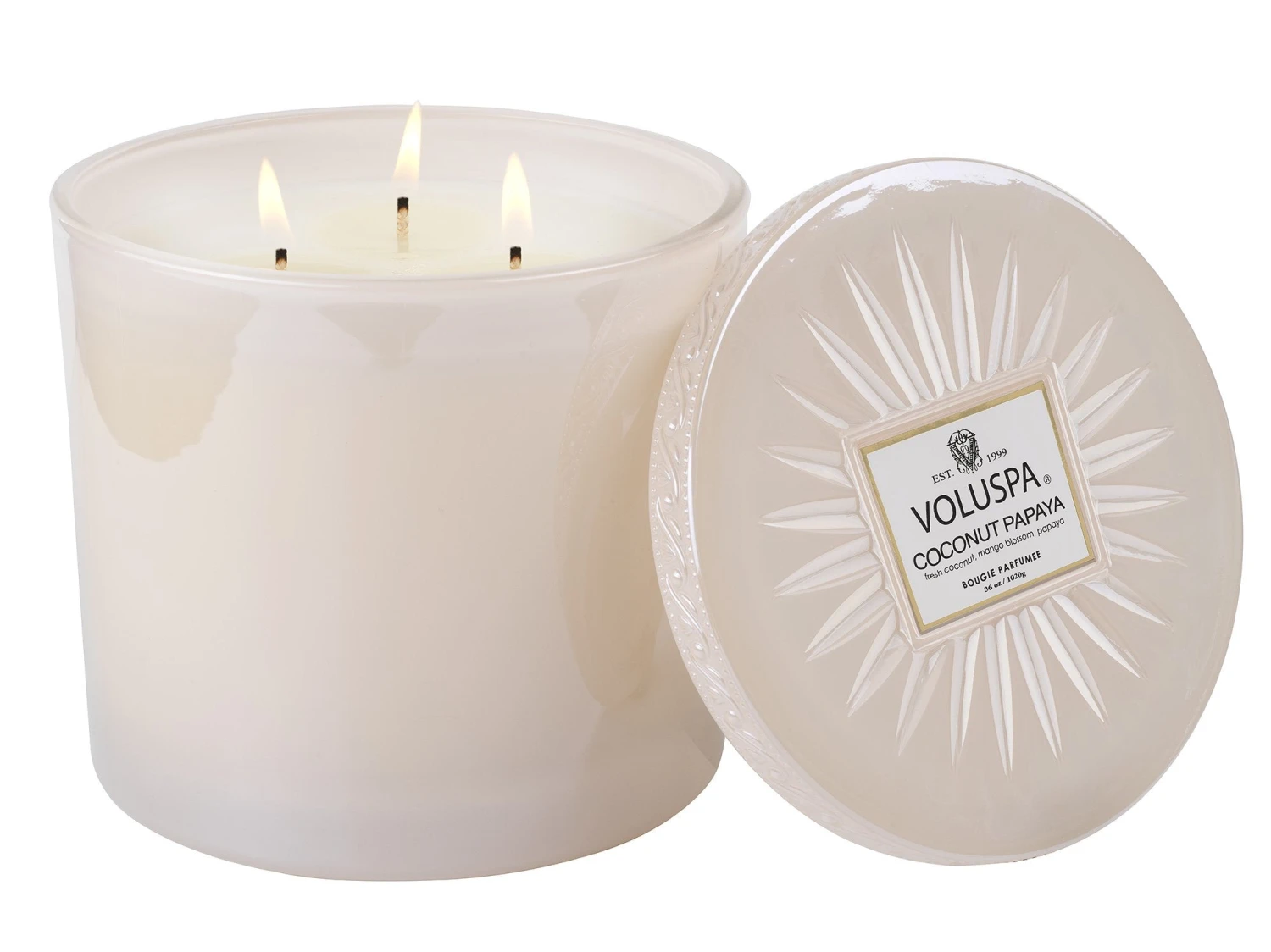 Voluspa Coconut Papaya - Grande Maison Candle 5 Voluspa Coconut Papaya - Grande Maison Candle - Image 3
