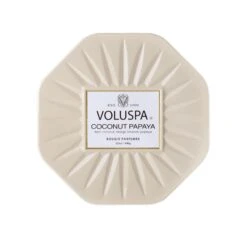 Voluspa Coconut Papaya - 3 Wick Octagon Tin Candle