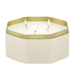 Voluspa Coconut Papaya - 3 Wick Octagon Tin Candle 9 Voluspa Coconut Papaya - 3 Wick Octagon Tin Candle -Voluspa 68615 4