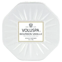 Voluspa Bourbon Vanille - 3 Wick Octagon Tin Candle