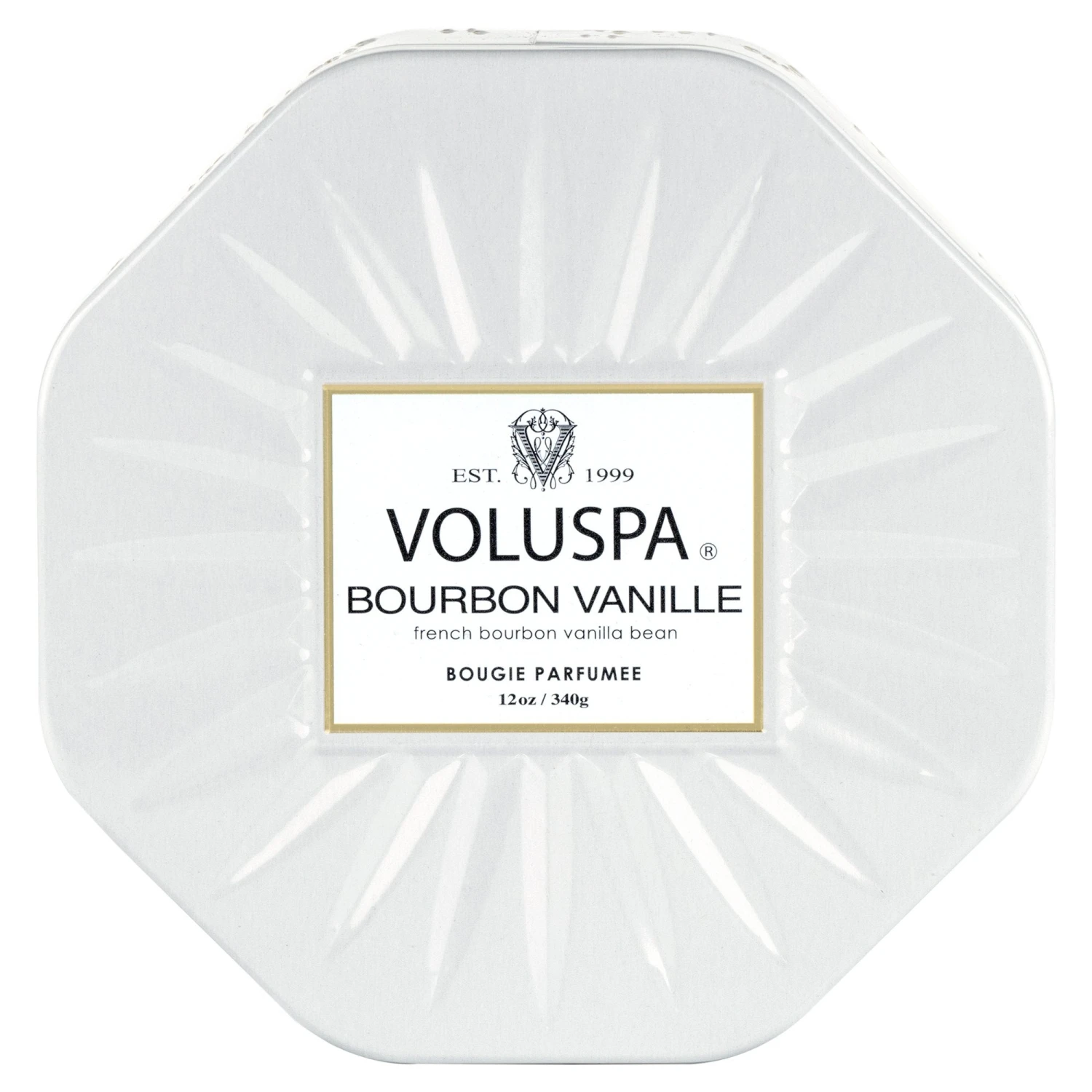 Voluspa Bourbon Vanille - 3 Wick Octagon Tin Candle 3 Voluspa Bourbon Vanille - 3 Wick Octagon Tin Candle