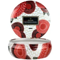 Voluspa Spiced Goji Tarocco Orange - Seasonal 3 Wick Tin Candle