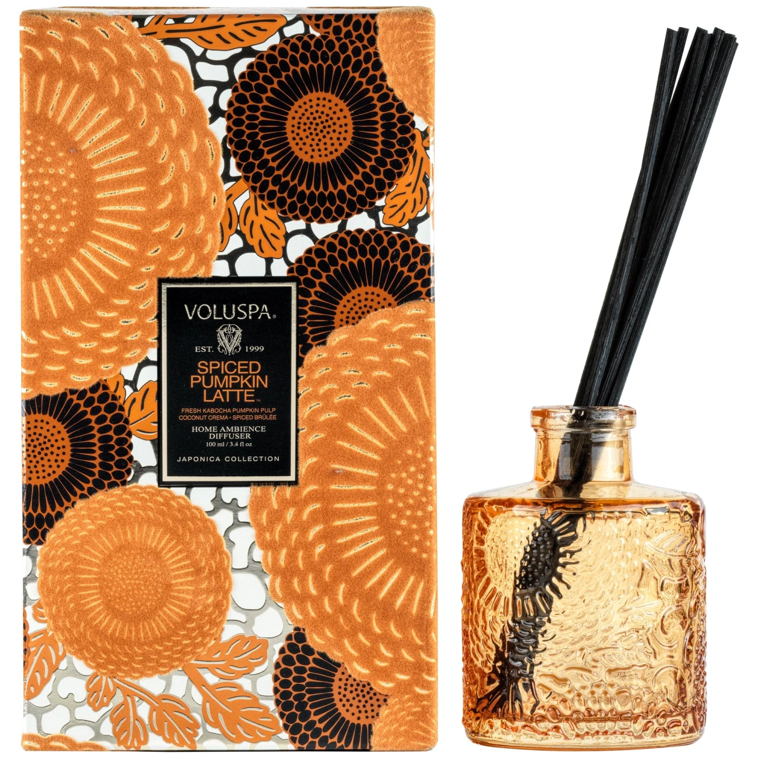 Voluspa Spiced Pumpkin Latte - Reed Diffuser 3 Voluspa Spiced Pumpkin Latte - Reed Diffuser