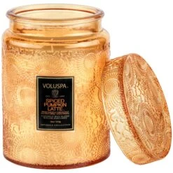 Voluspa Spiced Pumpkin Latte - Large Jar Candle 10 Voluspa Spiced Pumpkin Latte - Large Jar Candle -Voluspa 73321 2