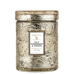 Voluspa Gilt Pomander & Hinoki - Small Jar Candle