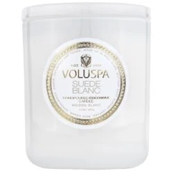 Voluspa Suede Blanc - Classic Candle 11 Voluspa Suede Blanc - Classic Candle -Voluspa 8101 1