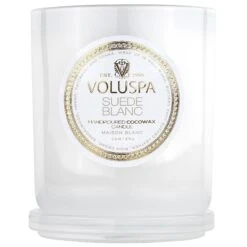 Voluspa Suede Blanc - Classic Candle 14 Voluspa Suede Blanc - Classic Candle -Voluspa 8101 4