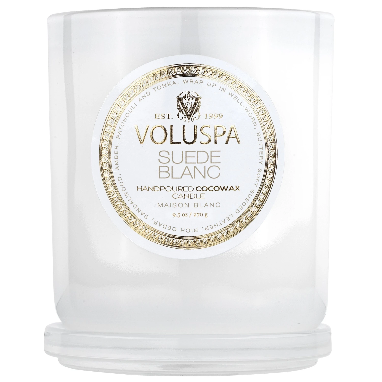 Voluspa Suede Blanc - Classic Candle 8 Voluspa Suede Blanc - Classic Candle - Image 6