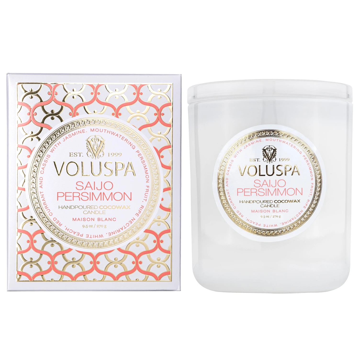 Voluspa Saijo Persimmon - Classic Candle 3 Voluspa Saijo Persimmon - Classic Candle