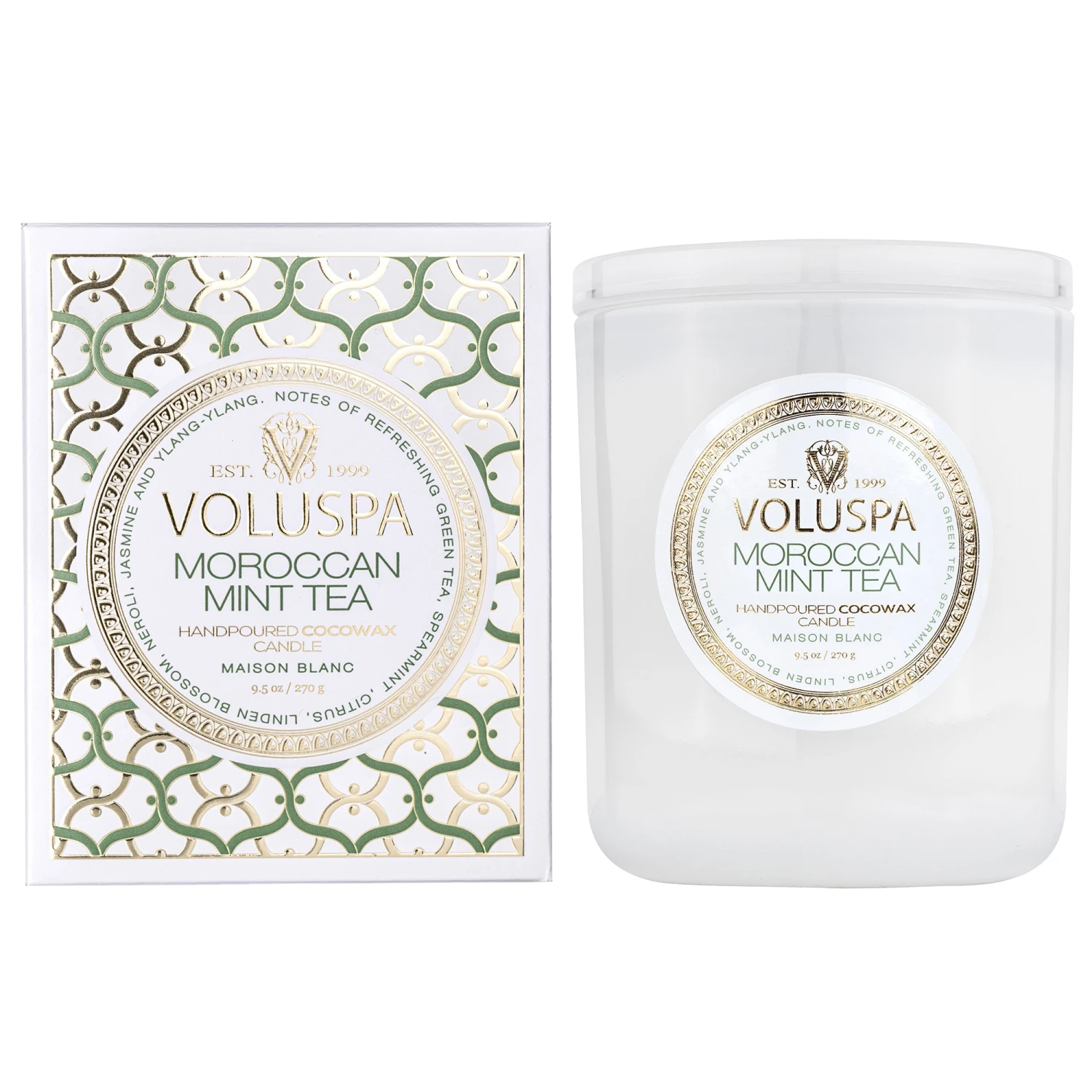 Voluspa Moroccan Mint Tea - Classic Candle 3 Voluspa Moroccan Mint Tea - Classic Candle