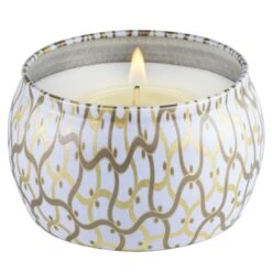 Voluspa Suede Blanc - Mini Tin Candle 10 Voluspa Suede Blanc - Mini Tin Candle -Voluspa 8111 3 1