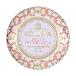 Voluspa Saijo Persimmon - Mini Tin Candle 12 Voluspa Saijo Persimmon - Mini Tin Candle -Voluspa 8112 2 1