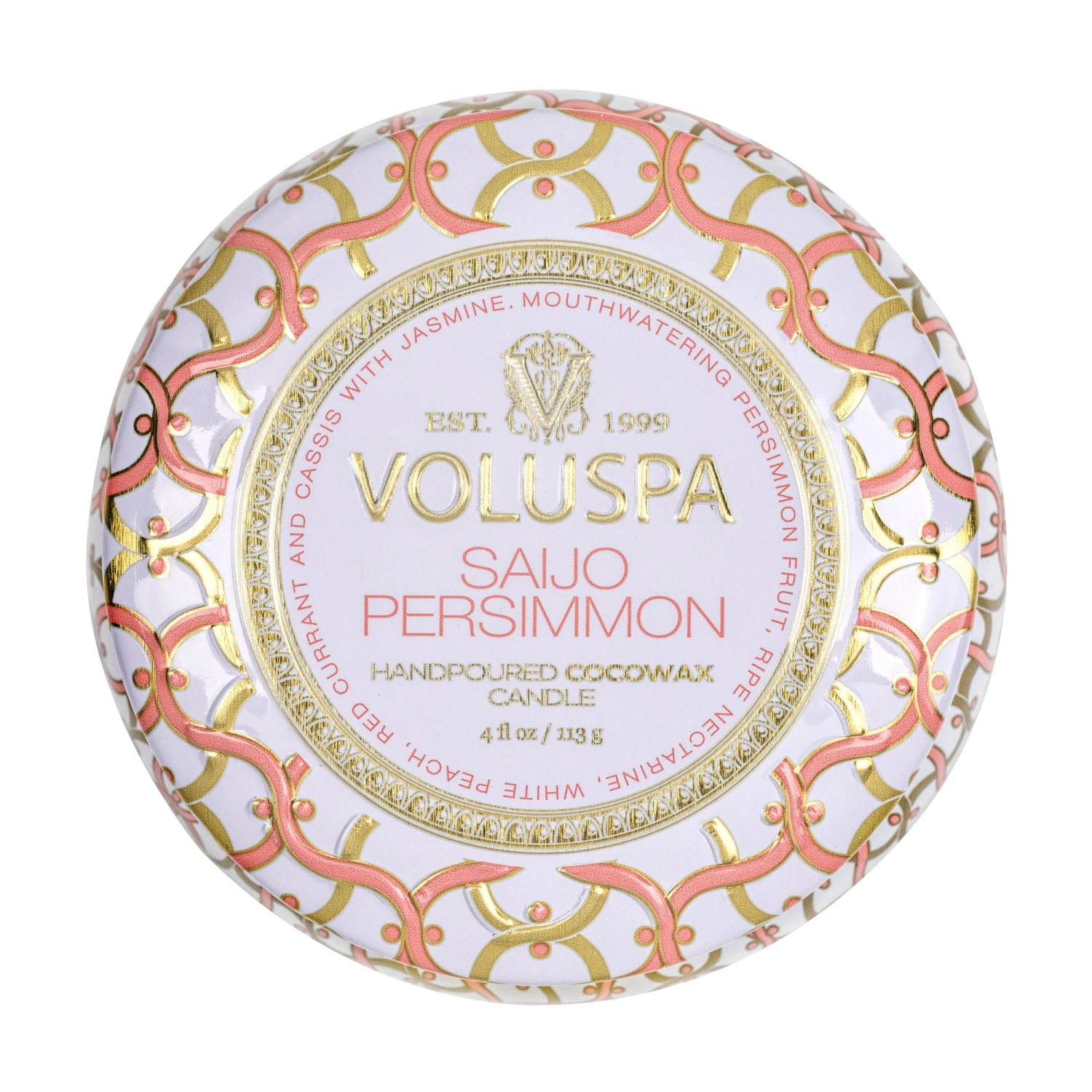 Voluspa Saijo Persimmon - Mini Tin Candle 7 Voluspa Saijo Persimmon - Mini Tin Candle - Image 5
