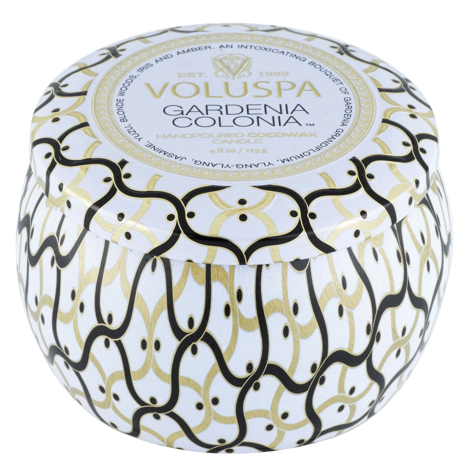 Voluspa Gardenia Colonia - Mini Tin Candle 6 Voluspa Gardenia Colonia - Mini Tin Candle - Image 4