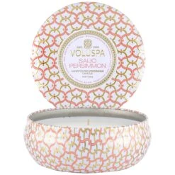 Voluspa Saijo Persimmon - 3 Wick Tin Candle 10 Voluspa Saijo Persimmon - 3 Wick Tin Candle -Voluspa 8122 2 1