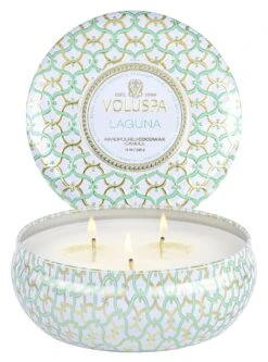 Voluspa Laguna - 3 Wick Tin Candle 11 Voluspa Laguna - 3 Wick Tin Candle -Voluspa 8123 2 2