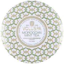 Voluspa Moroccan Mint Tea - 3 Wick Tin Candle