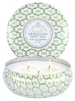 Voluspa Moroccan Mint Tea - 3 Wick Tin Candle 11 Voluspa Moroccan Mint Tea - 3 Wick Tin Candle -Voluspa 8124 2 2