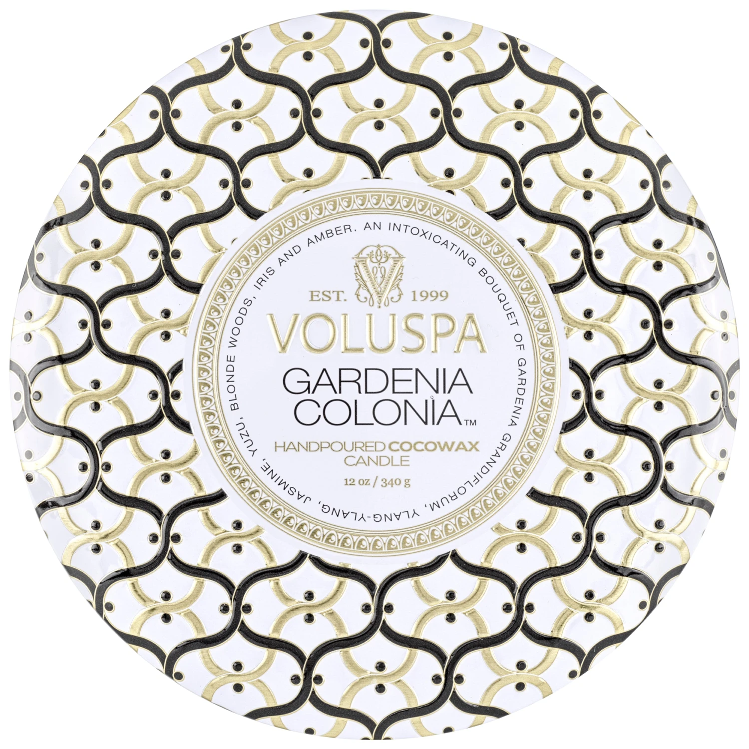 Voluspa Gardenia Colonia - 3 Wick Tin Candle 3 Voluspa Gardenia Colonia - 3 Wick Tin Candle