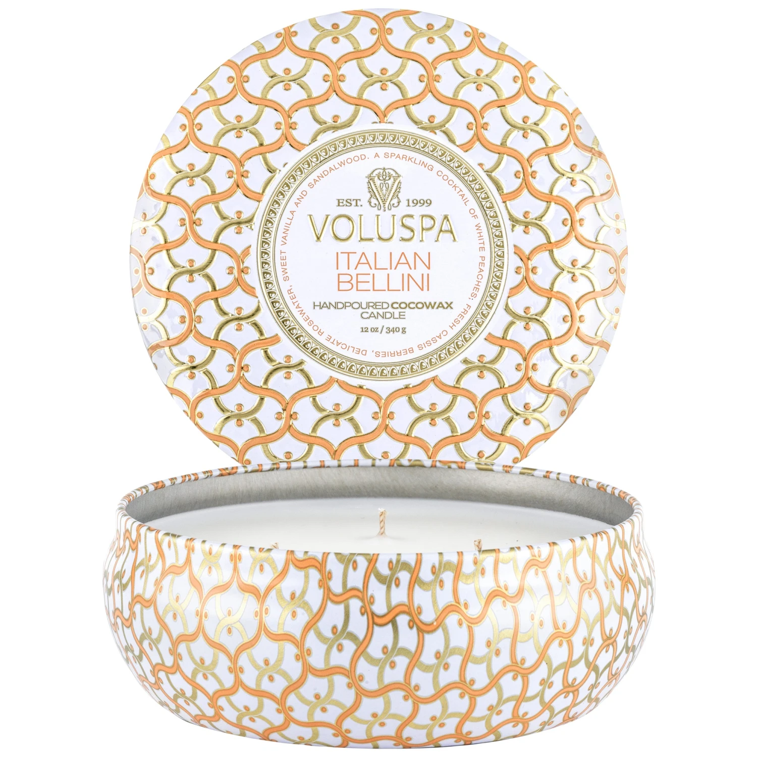 Voluspa Italian Bellini - 3 Wick Tin Candle 6 Voluspa Italian Bellini - 3 Wick Tin Candle - Image 4