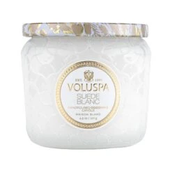Voluspa Suede Blanc - Petite Jar Candle