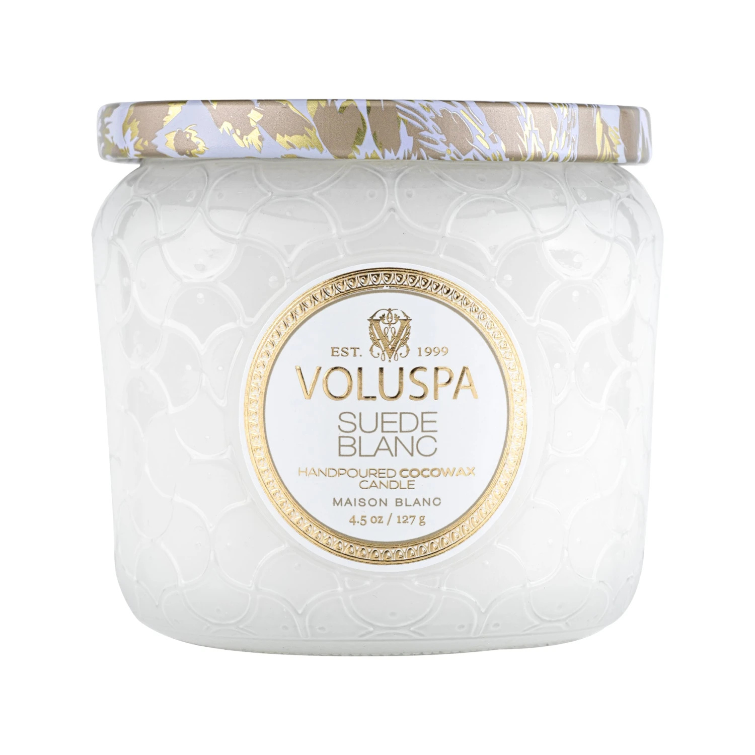 Voluspa Suede Blanc - Petite Jar Candle 3 Voluspa Suede Blanc - Petite Jar Candle
