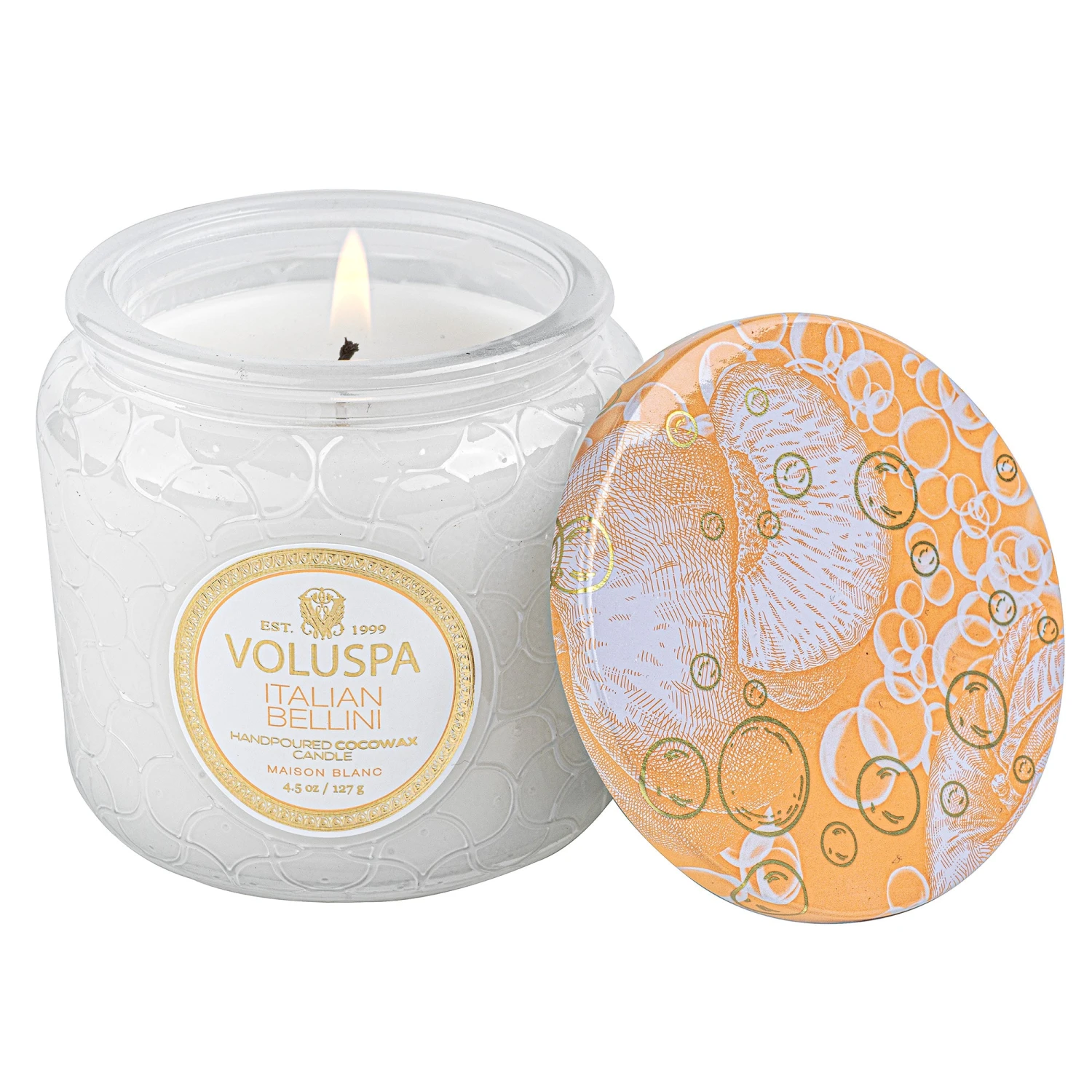 Voluspa Italian Bellini - Petite Jar Candle 4 Voluspa Italian Bellini - Petite Jar Candle - Image 2