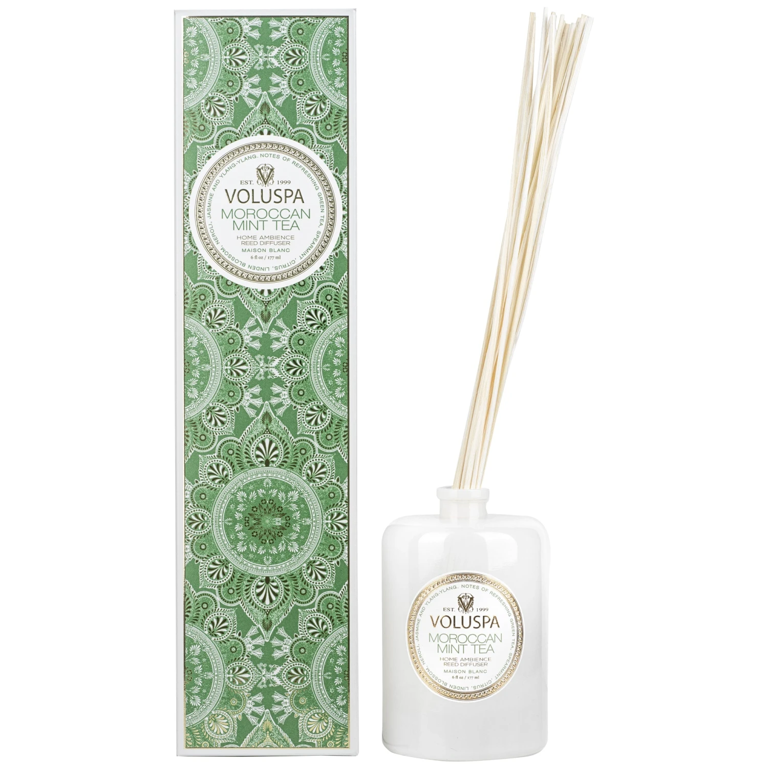 Voluspa Moroccan Mint Tea - Reed Diffuser 3 Voluspa Moroccan Mint Tea - Reed Diffuser