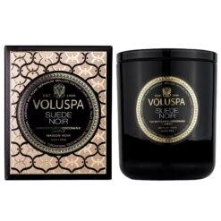 Voluspa Suede Noir - Classic Candle