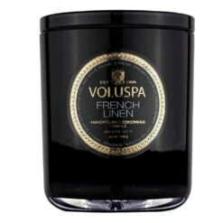 Voluspa French Linen - Classic Candle 12 Voluspa French Linen - Classic Candle -Voluspa 8204 1