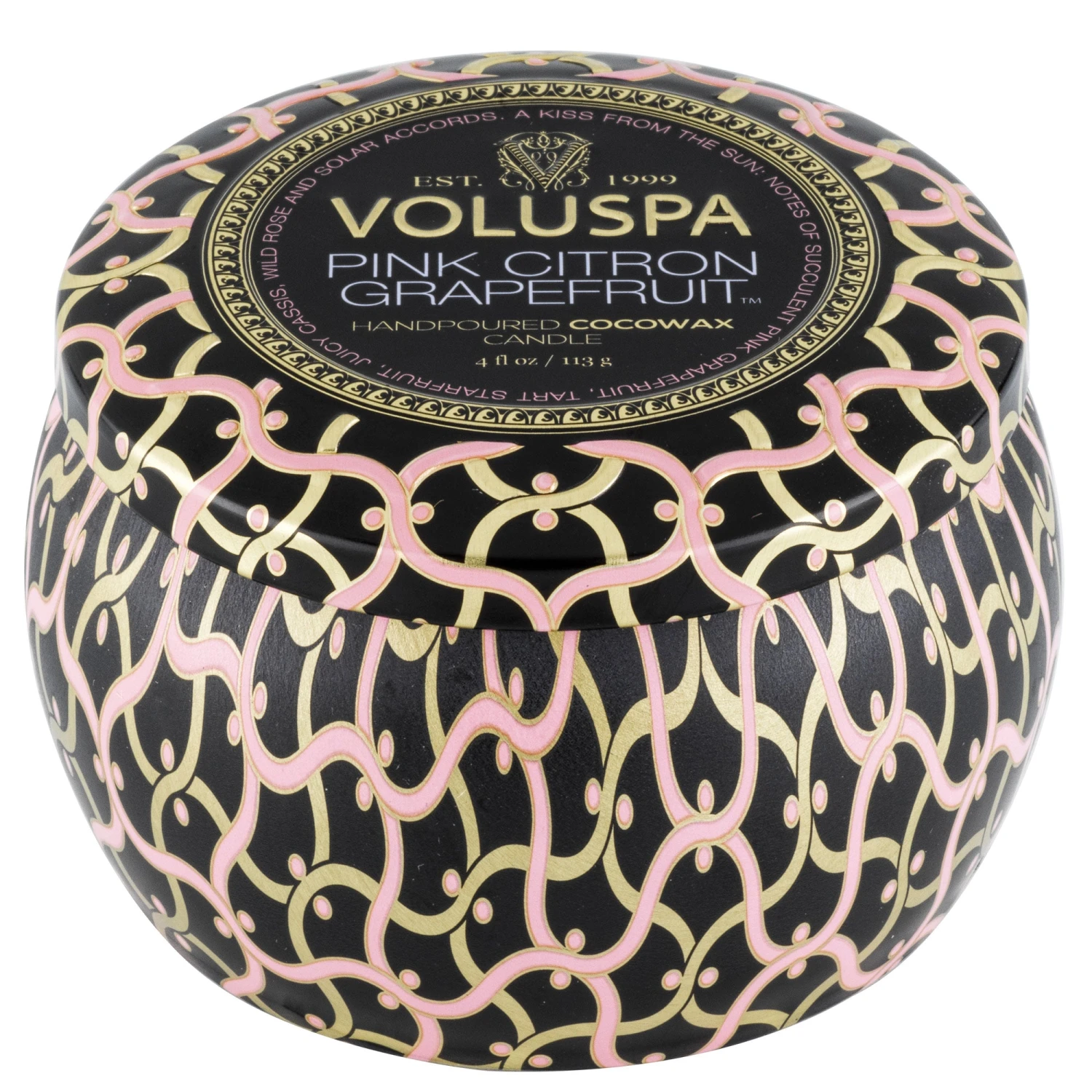 Voluspa Pink Citron Grapefruit - Mini Tin Candle 6 Voluspa Pink Citron Grapefruit - Mini Tin Candle - Image 4