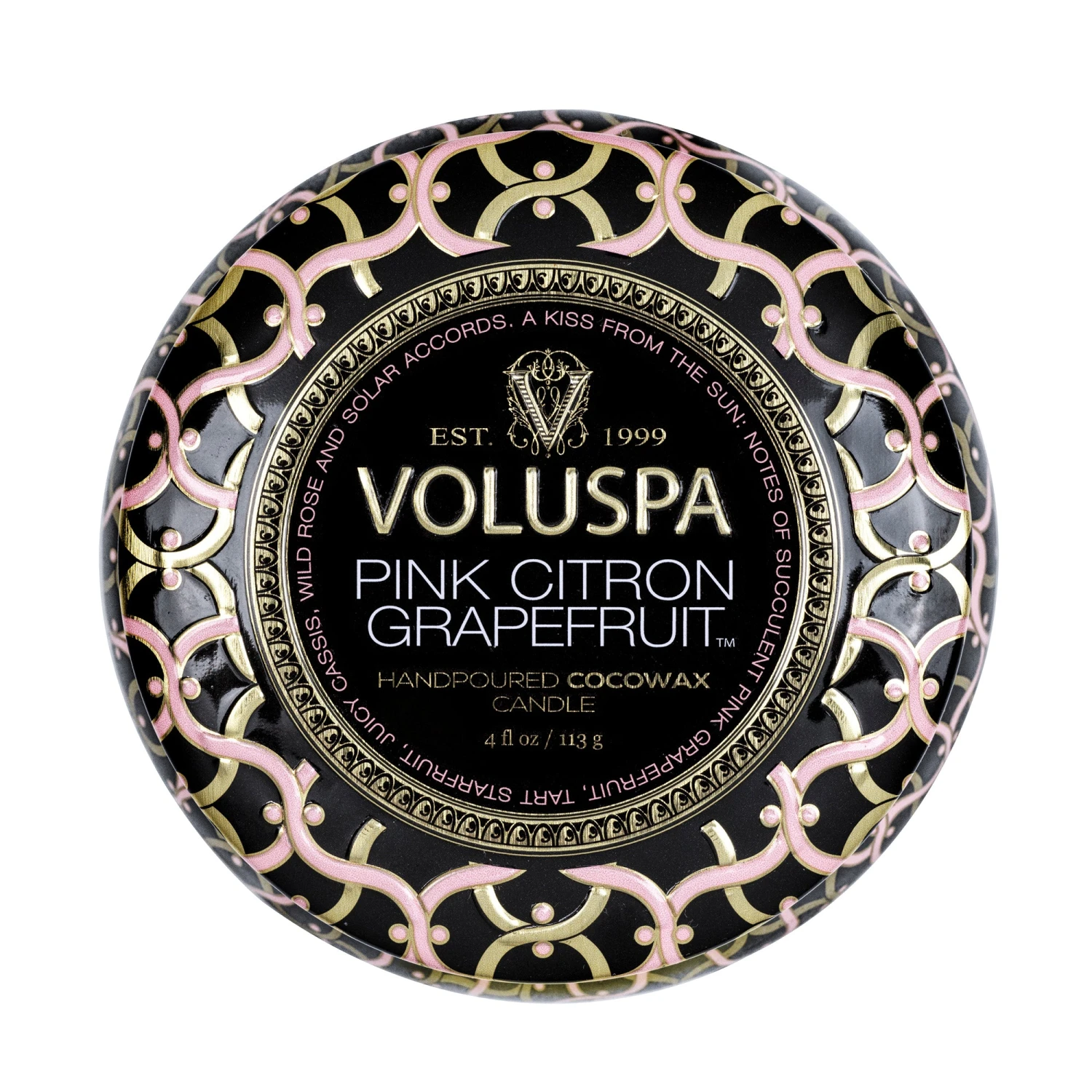 Voluspa Pink Citron Grapefruit - Mini Tin Candle 8 Voluspa Pink Citron Grapefruit - Mini Tin Candle - Image 6