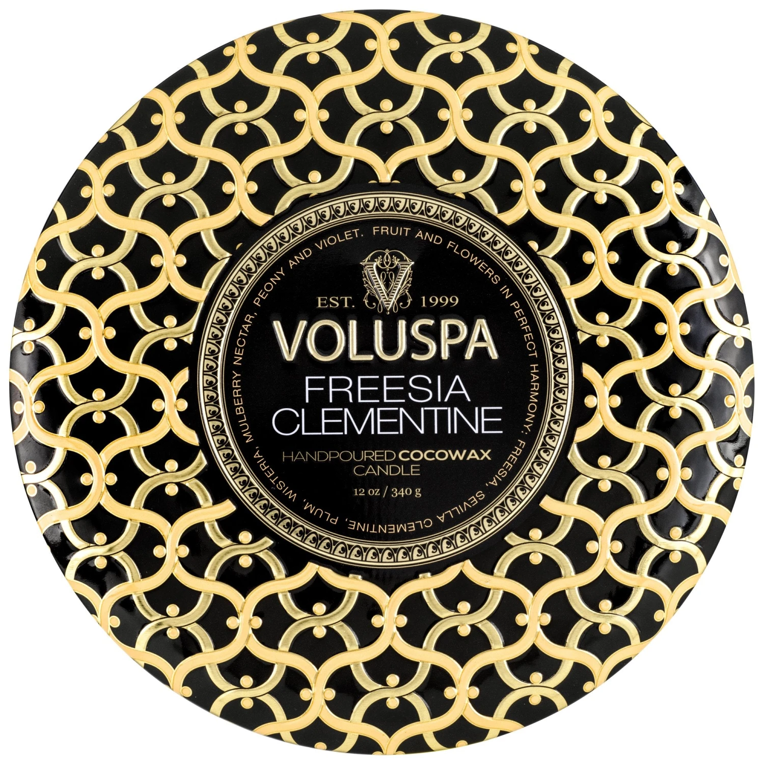 Voluspa Freesia Clementine - 3 Wick Tin Candle 3 Voluspa Freesia Clementine - 3 Wick Tin Candle