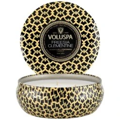 Voluspa Freesia Clementine - 3 Wick Tin Candle 12 Voluspa Freesia Clementine - 3 Wick Tin Candle -Voluspa 8226 2 1