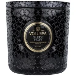 Voluspa Suede Noir - Luxe Candle