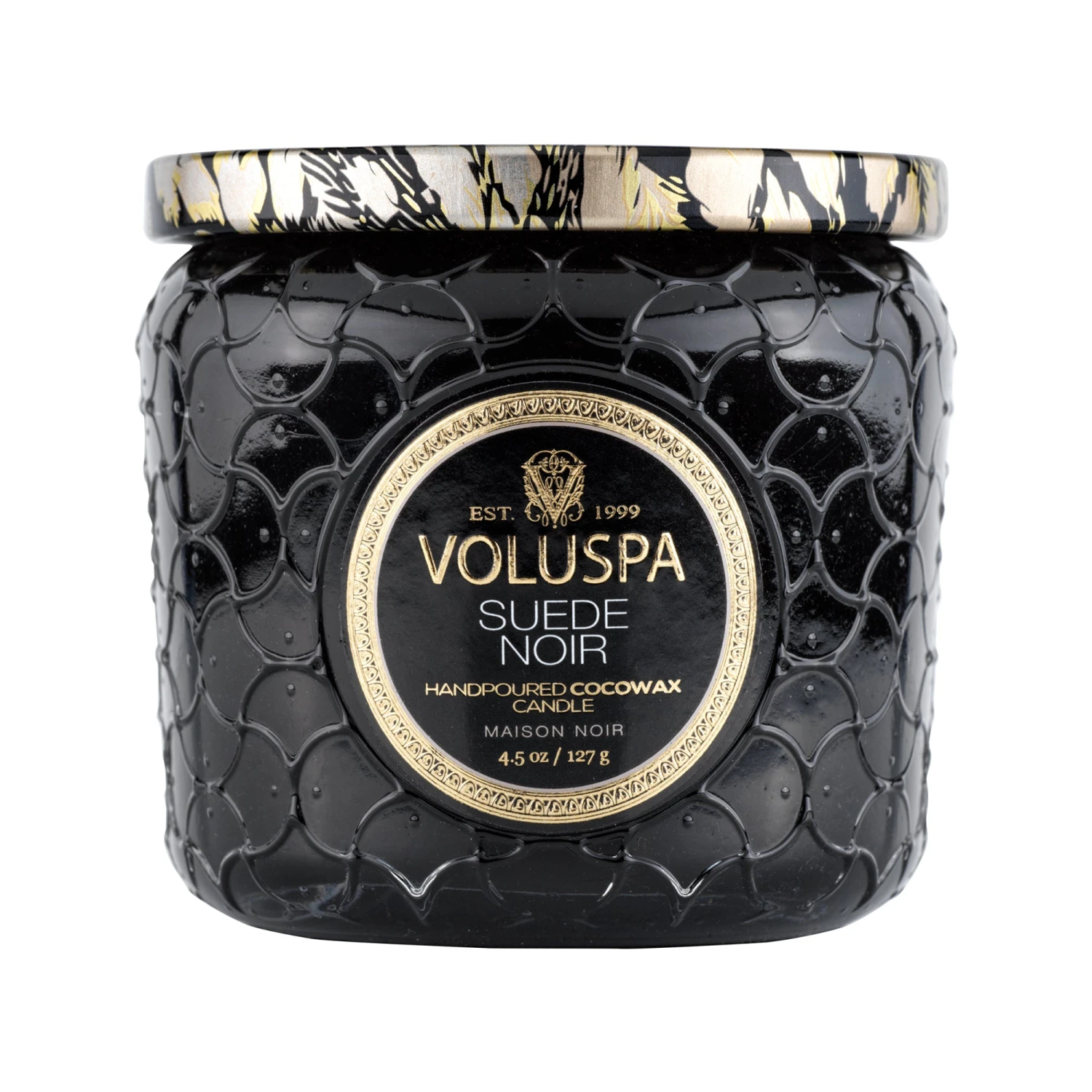 Voluspa Suede Noir - Petite Jar Candle 5 Voluspa Suede Noir - Petite Jar Candle - Image 3