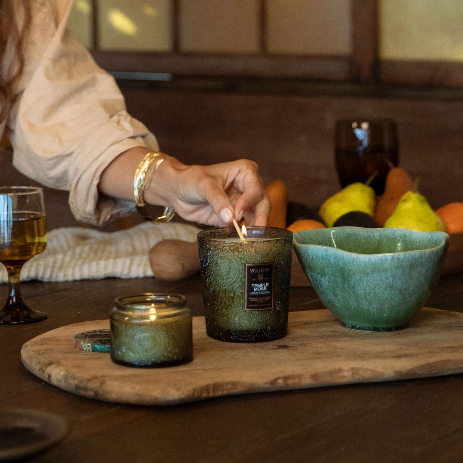 Voluspa Temple Moss - Classic Candle 4 Voluspa Temple Moss - Classic Candle - Image 2